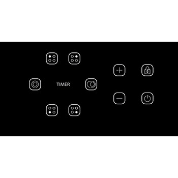 Indesit IRH 604 DO NE Kochfeld Autark Display